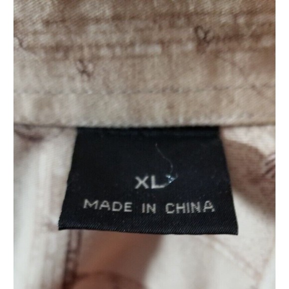 Vtg Redhead Men's Button-Up Short Sleeve Shirt Sz XL Fish Tackle Red White Blue - Picture 6 of 6